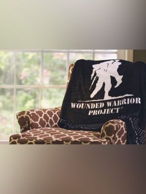 Wounded Warrior Project Logo Fleece Throw Blanket BRAND NEW NEVER OPENED 🇺🇸